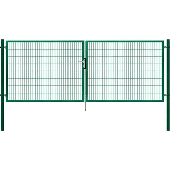 Plot Dvoukřídlá brána 2D PILOFOR® SUPER poplastovaná (Zn + PVC) - rozměr 4090 × 1380 mm