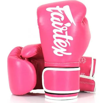 Boxerské rukavice Fairtex Boxerské rukavice BGV14 - růžovo/bílé - BGV19_PINKW Velikosti: 12 oz