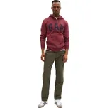 Pánská mikina GAP V-HERITAGE XS Vínová, Tmavě modrá