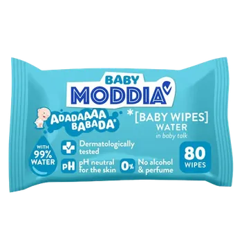 Dětský vlhčený ubrousek MODDIA BABY Dětské vlhčené ubrousky Water 80 ks