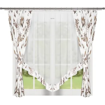 Fliying Hotová záclona Eleonora béžová 400x160 cm