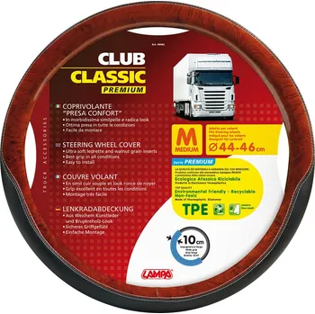 Potah na volant TRUCK 44-46 cm, hnědo-černý