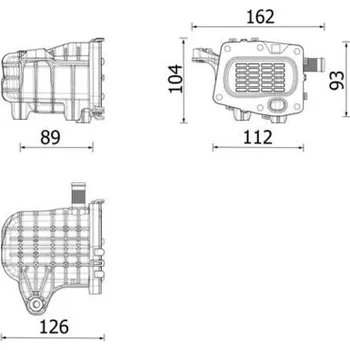 Palivový systém Chladič, recirkulace spalin MAHLE CE 41 000P