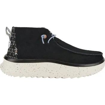 Dámské tenisky Dámská volnočasová obuv HEY DUDE WENDY PEAK HI SUEDE 37 Černá, Bílá