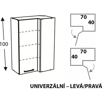 Kuchyňská skříňka Kuchyňská skříňka Mono M WRP70x40/100