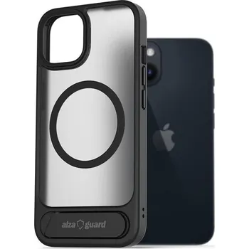 Pouzdro na mobilní telefon AlzaGuard Matte Case with Stand Compatible with MagSafe for iPhone 14 černý