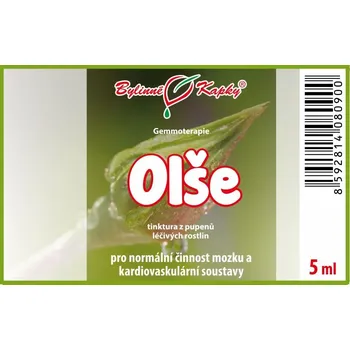 Doplněk stravy Bylinné kapky s.r.o. Olše - tinktura z pupenů (gemmoterapie) 5 ml | Bylinné kapky