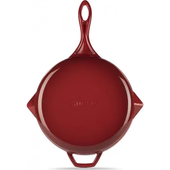 Pánev Hósse, Grilovací pánev kulatá, průměr 28 cm, (HSY KTV), červená