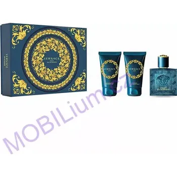 Pánský parfém Eros - toaletní voda s rozprašovačem 50 ml + sprchový gel 50 ml + balzám po holení 50 ml