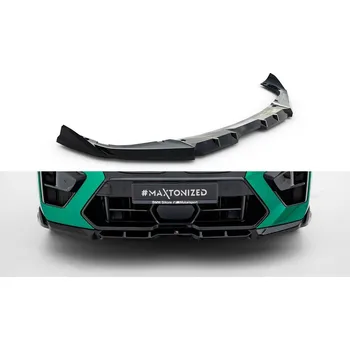 Karosérie Spojler pod nárazník lipa V.1 BMW X6 M F96 Facelift černý lesklý plast