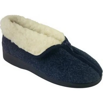 Dámské polobotky Dámské vyteplené papuče Adanex 29428 šedá 41