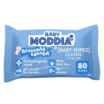 Dětský vlhčený ubrousek MODDIA BABY Dětské vlhčené ubrousky Classic 80 ks