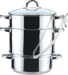 hrnec 8,0l NR odšťavňovací, d25cm, NR+pokl.sklo