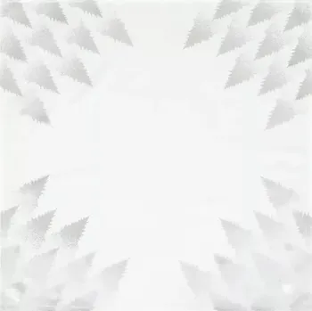 ubrus Ubrus šedý - stříbrné stromky v rozích, 100% polyester, 80 x 80 cm