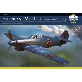 Plastikový model Arma Hobby 1/48 Hurricane Mk IIb Reconnaissance (3x camo)
