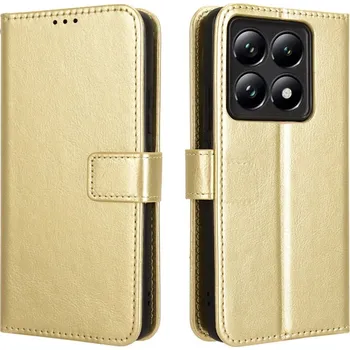 Pouzdro na mobilní telefon Crazy knížkové pouzdro na Xiaomi 14T Pro - zlaté
