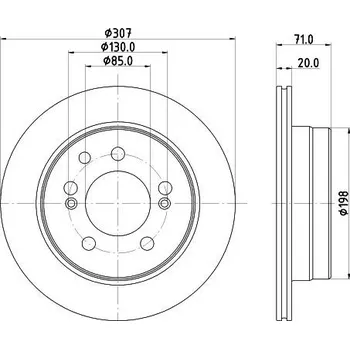 Brzdový kotouč Brzdový kotouč HELLA PAGID 8DD 355 134-911