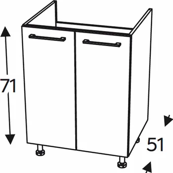 Kuchyňská skříňka Kuchyňská skříňka Mono M DZ90