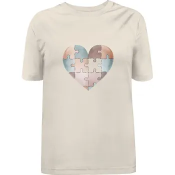 Dámské tričko Tričko s potiskem Puzzle Srdce dámské
