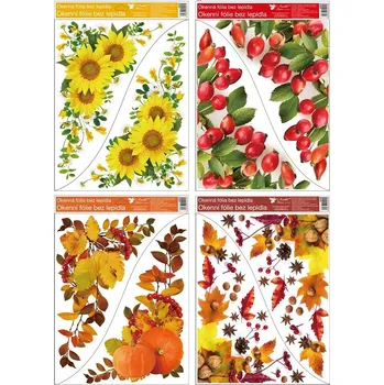 Okenní dekorace Okenní fólie Podzimní