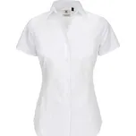 Košile dámská B&C Elastane s krátkým rukávem - bílá, XL