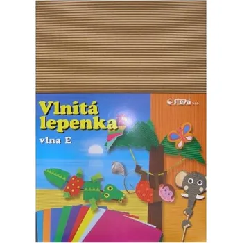 Karton Barevná vlnitá lepenka B4 10ks přírodní