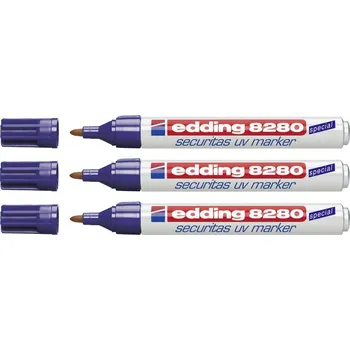 UV popisovač, Průmyslový popisovač edding 8280 Ultrafialový 10ks