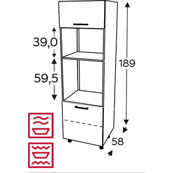 Kuchyňská skříňka Kuchyňská skříňka Mono M SPM60