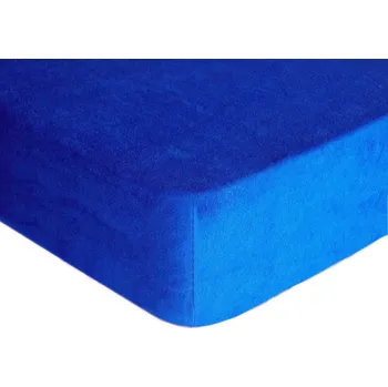 Prostěradlo froté 120x200cm tmavě modré Premium - 120x200cm
