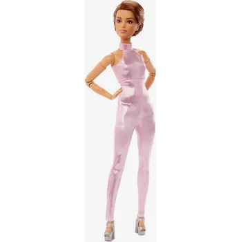 Panenka Mattel Barbie Signature LOOKS S krátkými vlasy v růžovém outfitu, HRM14