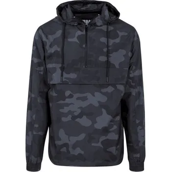 Pánská větrovka Bunda Urban Classics Pull Over Windbreaker - blackcamo, XL