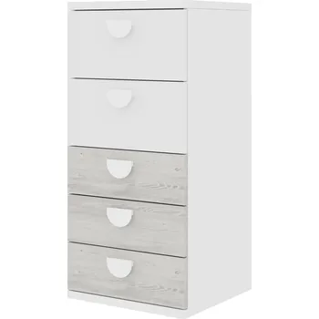 Dětská skříň Dětská komoda bílá, cascina Mety ring