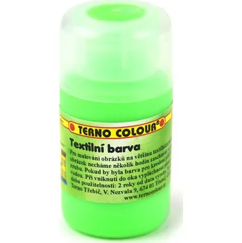 Speciální výtvarná barva Barva na textil Terno 20g Neon zelená
