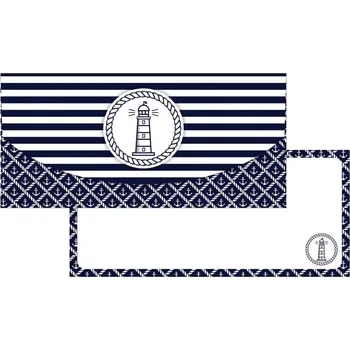 Obálka Alvarak Dárková obálka na peníze Námořnický motiv