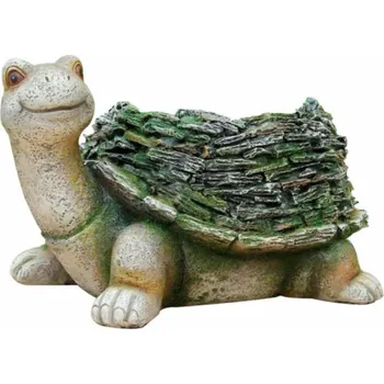 Zahradní dekorace Socha "Želva" NF36140, 29,7 cm x 21,2 cm x 18,7 cm, zelená