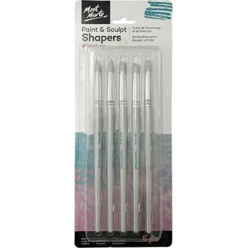 Umělecký štětec Mont Marte Štětce silikonové sada (5ks)