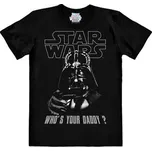 Pánské tričko Star Wars|Hvězdné Války: Darth Vader Who's Your Daddy? (XL) černá bavlna