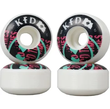 Skateboard Kolečka pro skateboard KFD DIY | 52x33mm | sada 4ks | TEAL