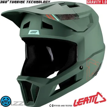 Cyklistická přilba Integrální MTB helma LEATT MTB 1.0 Gravity Helmet V25 Teal 2026 M