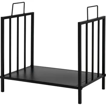 Costway Stojan na dřevo ke krbu kovový 46 x 31 x 46 cm HV10306