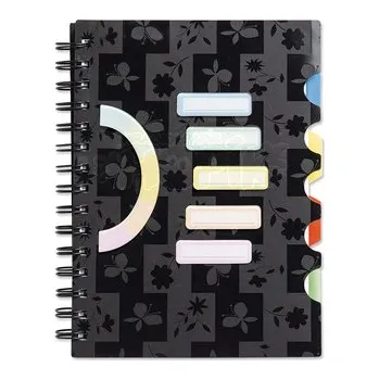 Sešit Argus Spirálový blok s rozřaďovačem A5 černý