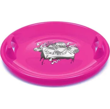 Talíř Sáňkovací talíř Baby Mix 60 cm MUSIC růžový