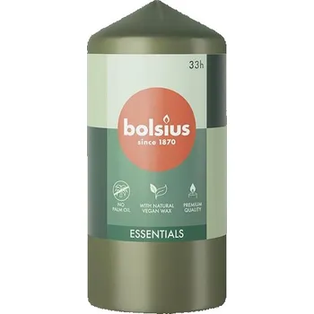 Svíčka BOLSIUS Pillar Fresh Olive 12 cm, 233 g