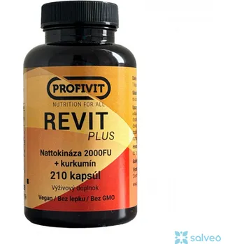Přírodní produkt Revit Plus Nattokináza s kurkuminem ProfiVit 210 kapslí