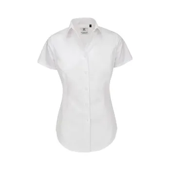 Dámská košile Košile dámská B&C Heritage s krátkým rukávem - bílá, XL