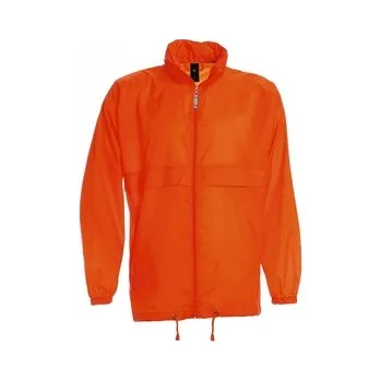 Pánská větrovka Pánská větrovka B&C Sirocco - oranžová, XXL