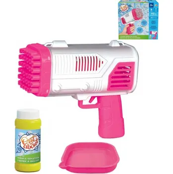 Bublifuk Výrobník bublin Extreme bublifukovač růžová pistole set s náplní 113ml na baterie