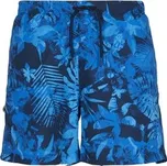 Plavky Urban Classics Pattern Flower - modré, M