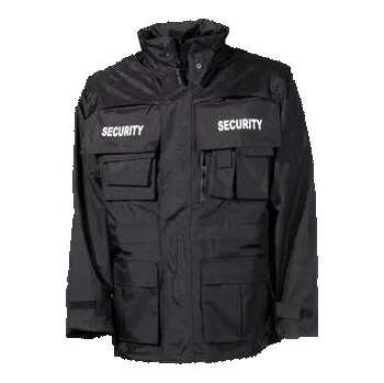 Pánská větrovka Nepromokavá bunda MFH Security - černá, 3XL