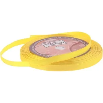 Stuha Stuha saténová 6mm/32m - žlutá - 601085